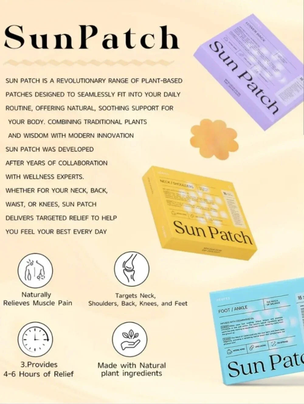 Neck & Shoulder Chamomile Relief Patches - 16 count